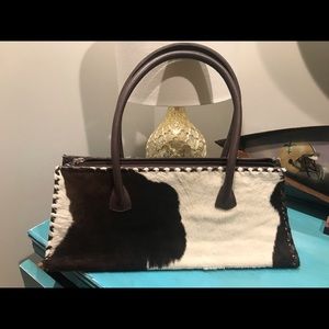 Cowhide leather purse